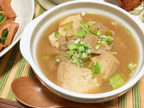 ラーメン屋さんのまかない湯豆腐